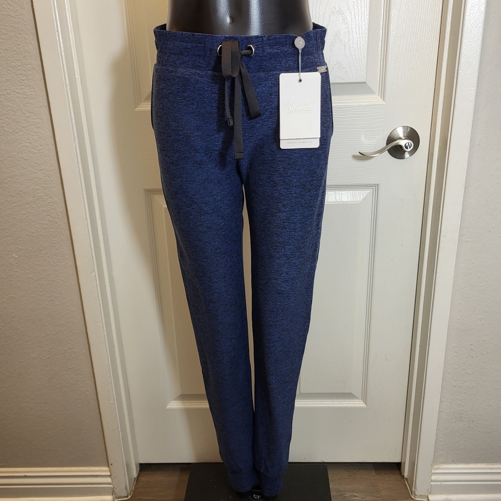 New! Bombshell Sportswear Cozy Joggers  Women's Pant Navy Blue Size M Made USA